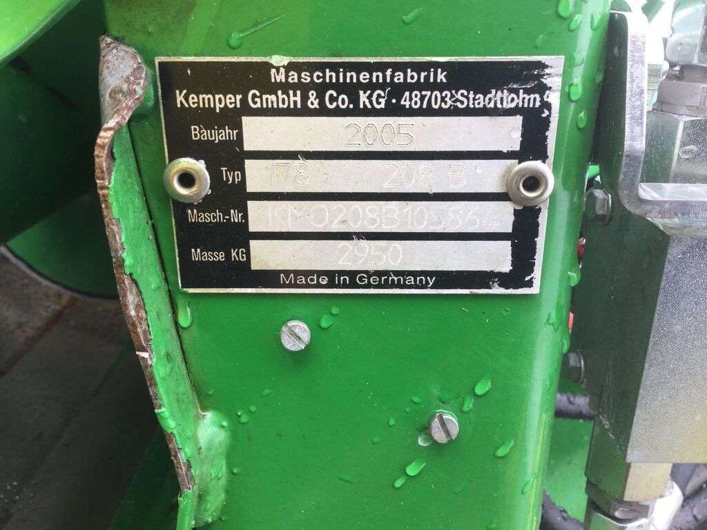 KEMPER CORNSTAR 208 B reaper - Photo 6